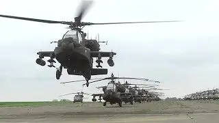 U.S. Army Helicopters Take Off In Belgium For Operation Atlantic Resolve