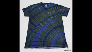 Spiraled Fan Folded Tie Dye Shirt
