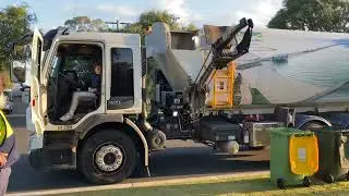 City of Busselton garbage with P166027 (in-cab footage + double garbo)
