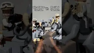 LEGO Star Wars Microfighter Tauntaun Vs Moulded Tauntaun