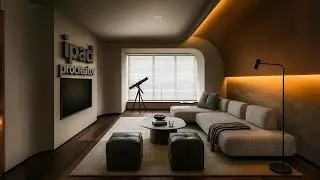 🤯 Procreate Living Room Render in Minutes (You Won't Believe the Quality) #digitalart
