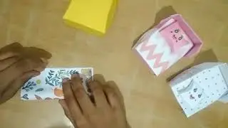 How To Make Origami Paper Bed/Paper Crafts/Paper Crafts For School/DIY School Project