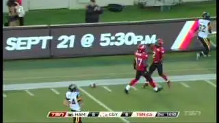 Neil King S # 43 Hamilton Tigercats -  Sept 13 2013 - Presented by Centre 68