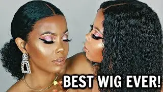MOST NATURAL CURLY LACE WIG PRE-PLUCKED HAIRLINE | BEGINNER HD LACE MELT DOWN MYFIRSTWIG | TASTEPINK
