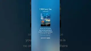 I Will Carry You  (Accapella)