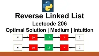 Leetcode 206 Reverse Linked List | Easy | Optimal Solution | Hindi Explanation