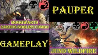 Moggwarts Vs Jund Wildfire [PAUPER] | Gameplay Ao Vivo #mtgpaupergameplay #mtggameplay