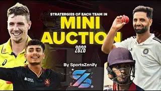 IPL 2026 Mini Auction Strategy Breakdown | Team-wise Targets & Tactics | SportsZenify |