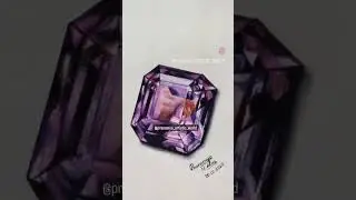Super Realistic Amethyst Drawing #shorts #trending #youtube #art