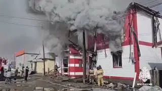 Пожар село Кош-Агач 17 04 2025г.