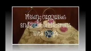 Jentle Soaps Blue Macarons and CupQuakes  Solid Bubble Bath/Bomb with Recipe