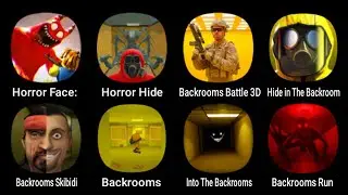 Horror Face: Garten Shooter, Horror Hide, Backrooms Battle 3D, Hide in The Backroom...