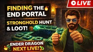 Finding the End Portal 🔥 | Stronghold Hunt & Loot | Ender Dragon NEXT LIVE 🐉