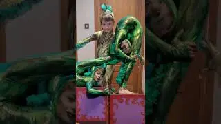 Amazing contortion boy and his colorful morphsuits