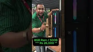 Rs 26,000 😍Core i5 4th - 8GB බජට්  RGB - PC build #computers #technology #laptop