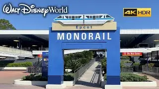 FULL  Monorail Ride To EPCOT | Disney World Magic Kingdom