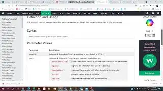 PYTHON:W3 SCHOOLS (Series) DAY-20/Python String Built-In Methods-encode()/endswith()/VL INFOTECH