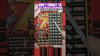 &pound;3 super 7s scratch card #summeronshorts  #lottery #scratchcards #shorts #scratch #super