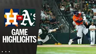 Astros vs. A's Game Highlights (9/24/25) | MLB Highlights