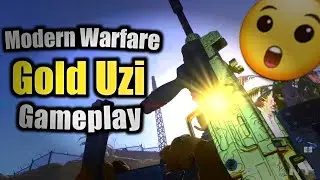 Cod Modern Warfare GOLD UZI Gameplay
