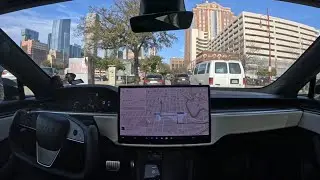 Tesla FSD 11.4.9 from Porter to downtown Houston with no interventions