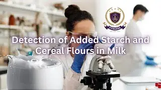 Detection of Adulterent Starch/Cereal Flours in Milk#foodmicrobiology #foodanalysis#interestingfacts