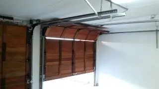 Wooden Sectional Garage Door Automated