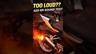 Too Loud?! 820RR Full Raw Exhaust Sound Test 🔥