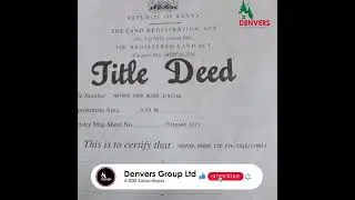 𝐈𝐌𝐏𝐎𝐑𝐓𝐀𝐍𝐂𝐄 𝐎𝐅 𝐀 𝐓𝐈𝐓𝐋𝐄 𝐃𝐄𝐄𝐃 𝐈𝐍 𝐊𝐄𝐍𝐘𝐀