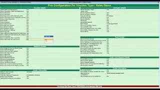 Tally TDL Print Configuration Voucher Type Wise
