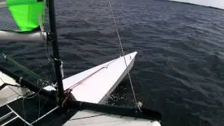 HOOT Sailing, close hauled