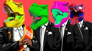Best Dinosaur Fights in the Jurassic Park - Coffin Dance Meme (Cover)