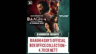 Baaghi 4 Day 5 Official Box Office Collection #viral #shorts