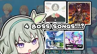 A NOOB PLAYING 4 BOSS SONGS IN PJSK???? 