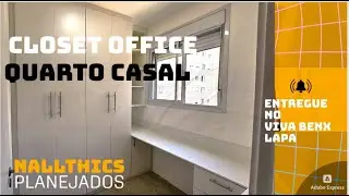 CLOSET OFFICE E DORMITORIO CASAL SOB MEDIDA.