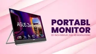 ASUS ZenScreen 22” Portable Monitor: The Ultimate Full HD Display! | Review