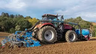 🌱Semis XL 2023 ! [ Case IH Magnum 340 AFS ~ Combiné Lemken ] 🔵