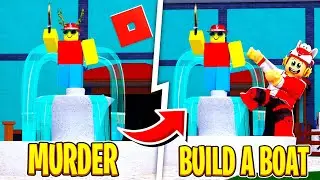 PASSEI 6 DIAS CRIANDO O MURDER MYSTERY 2 NO BUILD A BOAT FOR TREASURE🤩Roblox