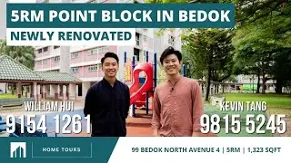 Bedok North Avenue 4: Huge 5rm Point Block HDB