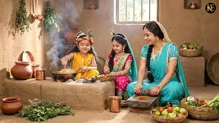 जब कान्हा और राधा ने बनाया मैया के लिए खाना! || यशोमती मईया के नंदलाला || Shree Krishan leela ||