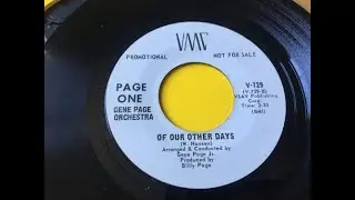 Of Our Other Days ~ The Gene Page Orchestra