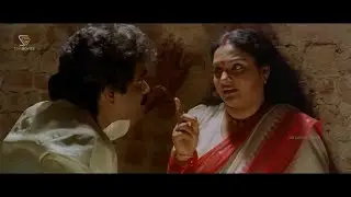 Village Gowda Spoils Madhavi's Name to Take Revenge on Husband - Shreemathi Kannada Movie Scenes