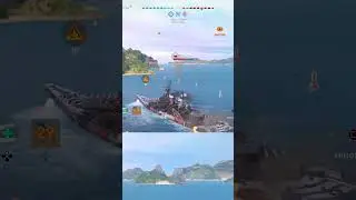 Montana devstruck Des Moines in World of Warships Legends #wowslegends #bestreplays