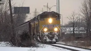 UP Hopper Freight On CN's Freeport Sub  Hillside Illinois