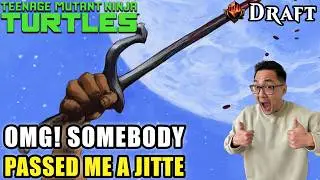 OMG! Somebody Passed Me A Jitte | Teenage Mutant Ninja Turtles Draft | MTG Arena