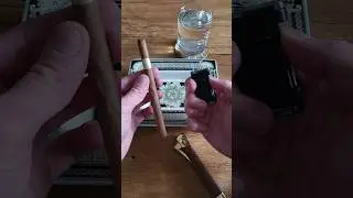 lighting up this elegant Por Larranaga Montecarlo cigar 🌄 #asmr #habanos #cigar #Zigarre #cigars
