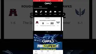 All the UFL scores and Stats of week 6 #ufl #uflfootball #football