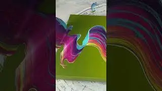 Sheleeart - Acrylic Fluid Art - Bloom Transfer- Green Machine!