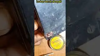 12 volt battery terminal repair #batteryrepair #shorts