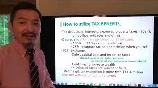 Pt 2. RE tax benefits; 1031 deferred tax exchange, Depreciation tax, recapture tax, no tax?